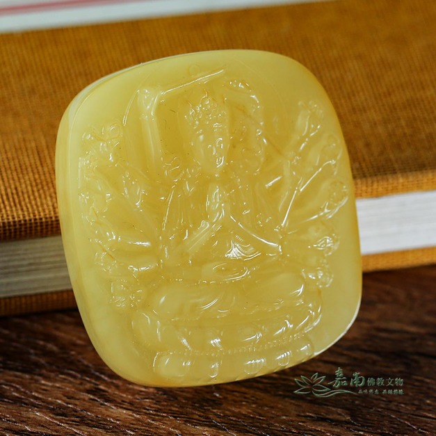 天然蜜蠟千手觀音雕件 38mm RDC052 |嘉南佛教文物 天然蜜蠟千手觀音雕件 38mm RDC052 |嘉南佛教文物