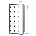 樹德 FC-318K 三排18格 置物櫃 密碼鎖/鑰匙鎖_2 樹德 FC-318K 三排18格 置物櫃 密碼鎖/鑰匙鎖_2