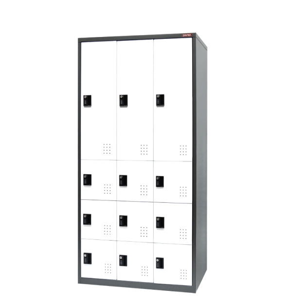 樹德 FC-M312K 三排12格置物櫃 密碼鎖/鑰匙鎖 樹德 FC-M312K 三排12格置物櫃 密碼鎖/鑰匙鎖