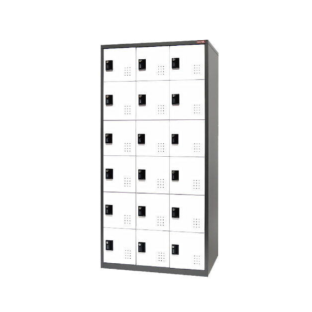 樹德 FC-318K 三排18格 置物櫃 密碼鎖/鑰匙鎖 樹德 FC-318K 三排18格 置物櫃 密碼鎖/鑰匙鎖