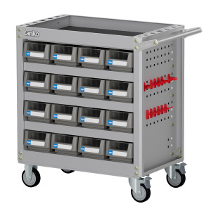 天鋼 tanko EKB零件盒作業推車 EKB-316M (16抽款) 天鋼 tanko EKB零件盒作業推車 EKB-316M (16抽款)