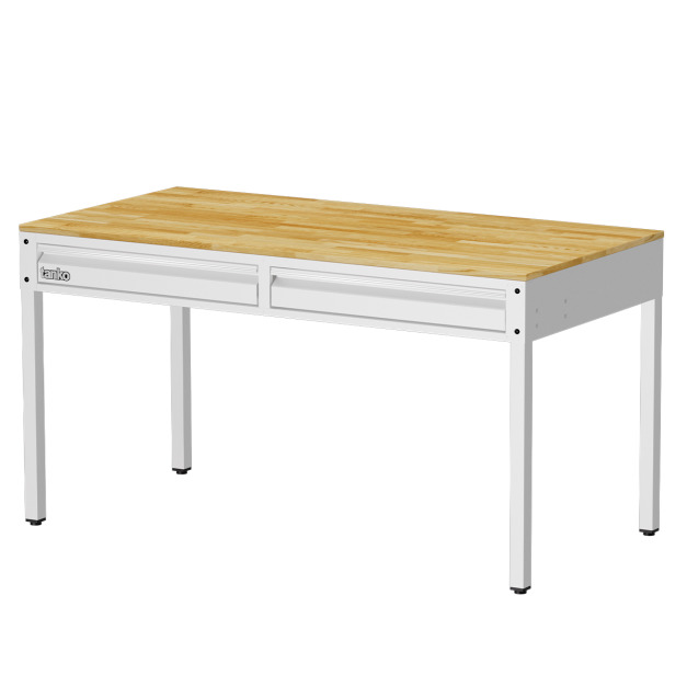 天鋼 tanko 附屜多功能原木工作桌 WET-5102W (黑/白) - W150cm 天鋼 tanko 附屜多功能原木工作桌 WET-5102W (黑/白) - W150cm