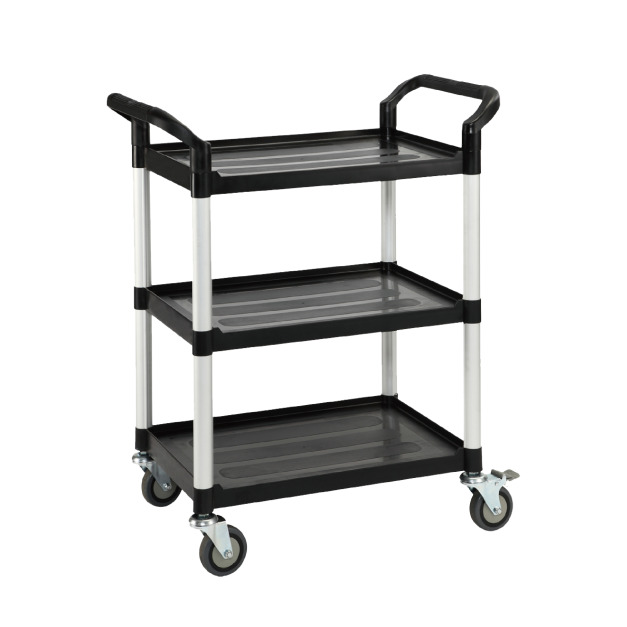 【華塑】小型三層推車 黑色 RA-707A HS-707A 【華塑】小型三層推車 黑色 RA-707A HS-707A