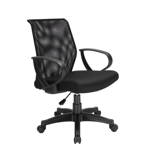 PP手網椅 低背/無扶手 DR辦公椅商務型 黑 可換色 PP手網椅 低背/無扶手 DR辦公椅商務型 黑 可換色