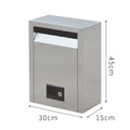 壁掛式不鏽鋼信箱(大) TK-30S 台灣製_1 壁掛式不鏽鋼信箱(大) TK-30S 台灣製_1