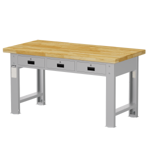 天鋼 tanko 重量型工作桌 原木桌板 WAT-5203W (橫三屜型) 天鋼 tanko 重量型工作桌 原木桌板 WAT-5203W (橫三屜型)