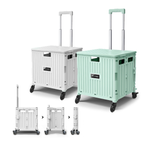 折疊式收納購物車 65L超大容量 萬向4輪 好推好拉 可水洗 耐重 折疊後不佔空間 折疊式收納購物車 65L超大容量 萬向4輪 好推好拉 可水洗 耐重 折疊後不佔空間