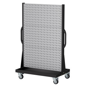 【天鋼 Tanko】移動式整理架 KM-2306 灰色 百葉掛板 雙面六片 整理車 物料架 洞洞板 工具推車 台灣製 【天鋼 Tanko】移動式整理架 KM-2306 灰色 百葉掛板 雙面六片 整理車 物料架 洞洞板 工具推車 台灣製