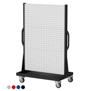 【天鋼 Tanko】移動式整理架 KM-2360 雙面六片方孔掛板 整理車 白.紅.藍.灰.黑 五色可選 物料架 洞洞板 工具推車 台灣製 【天鋼 Tanko】移動式整理架 KM-2360 雙面六片方孔掛板 整理車 白.紅.藍.灰.黑 五色可選 物料架 洞洞板 工具推車 台灣製