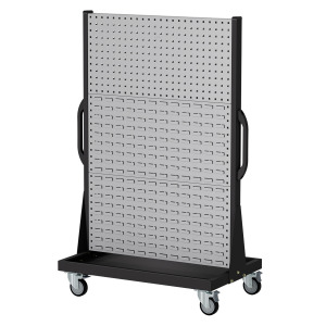 【天鋼 Tanko】移動式整理架 KM-2324 灰色 方孔掛板*2+百葉掛板*4 雙面六片 整理車 物料架 洞洞板 工具推車 台灣製 【天鋼 Tanko】移動式整理架 KM-2324 灰色 方孔掛板*2+百葉掛板*4 雙面六片 整理車 物料架 洞洞板 工具推車 台灣製