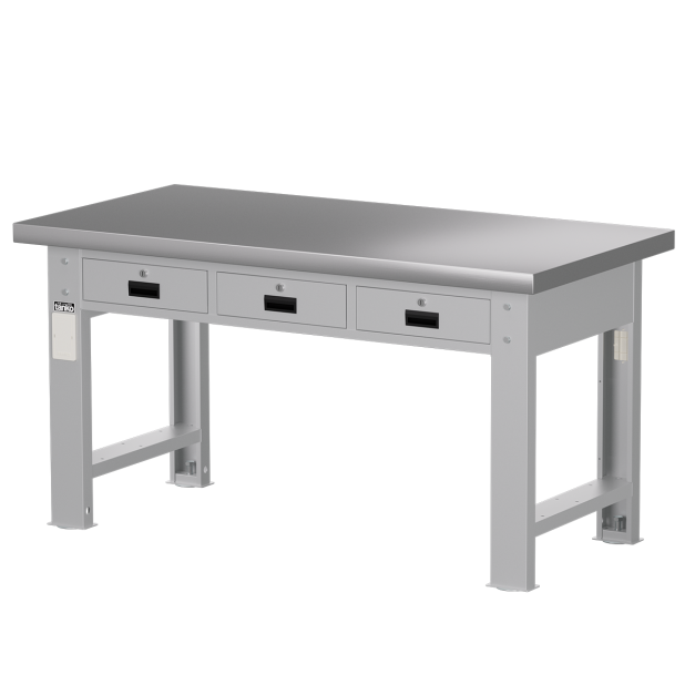 【天鋼 Tanko】WAT-5203S 專業重量型三屜工作桌 150公分|平均荷重 2000kg 屜重 50kg|1.2mm不銹鋼耐磨/耐油/耐高溫|適合醫療單位或器材製造.食品相關.無塵室 【天鋼 Tanko】WAT-5203S 專業重量型三屜工作桌 150公分|平均荷重 2000kg 屜重 50kg|1.2mm不銹鋼耐磨/耐油/耐高溫|適合醫療單位或器材製造.食品相關.無塵室