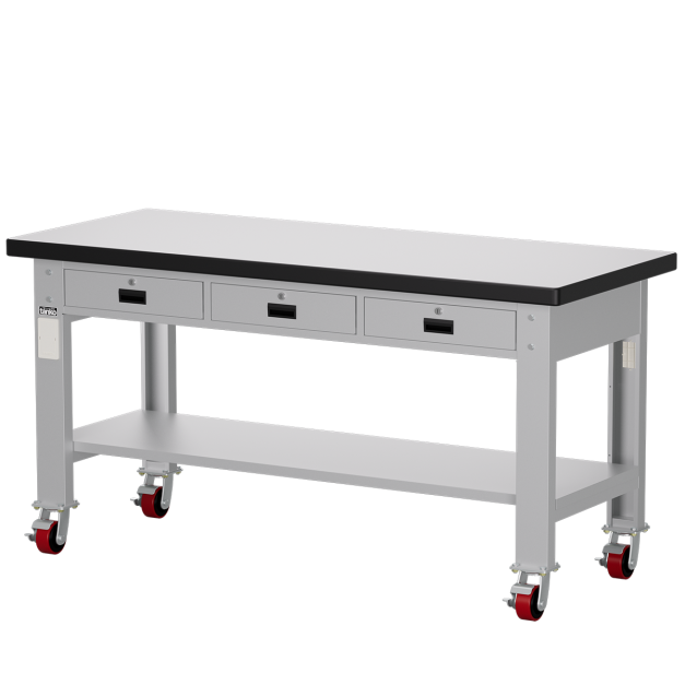 【天鋼 Tanko】WAT-6203FM 移動型重量型耐磨工作桌-橫三屜 W180cm|50mm耐磨桌板 平均荷重 1000kg 耐磨/耐高溫/耐酸鹼 【天鋼 Tanko】WAT-6203FM 移動型重量型耐磨工作桌-橫三屜 W180cm|50mm耐磨桌板 平均荷重 1000kg 耐磨/耐高溫/耐酸鹼