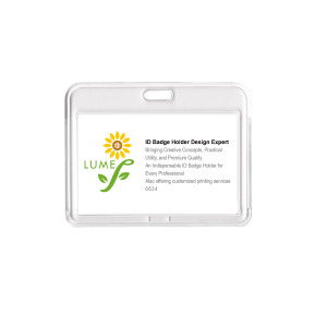 識別證套 橫式 雙色拼接滑蓋 白 識別證套 橫式 雙色拼接滑蓋 白