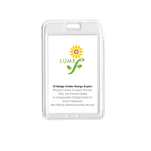 識別證套 直式 雙色拼接滑蓋 白 識別證套 直式 雙色拼接滑蓋 白