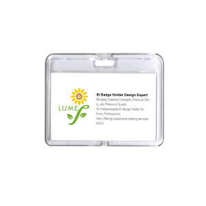 識別證套 橫式 雙側透視 透明 識別證套 橫式 雙側透視 透明