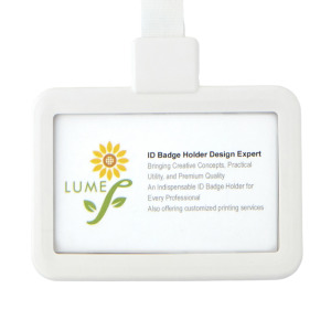 識別證套 橫式(含掛繩)一體成形 白 識別證套 橫式(含掛繩)一體成形 白