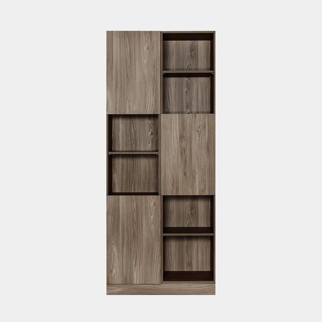 【ARKHOUSE】書房三門十二格3/3.3尺雙高櫃A款 W90/100*H218*D35 【ARKHOUSE】書房三門十二格3/3.3尺雙高櫃A款 W90/100*H218*D35