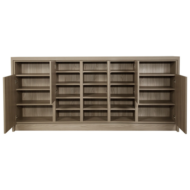 玄關五門八格左右寬矮鞋櫃 W210*H94*D38-A0100309