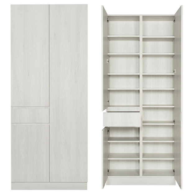 玄關左抽雙開門高鞋櫃 W90*H218*D38-A0200113