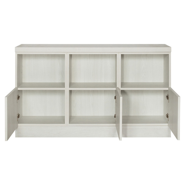 書房三門六格三4.5尺矮櫃 W135*H78*D35-D0100107