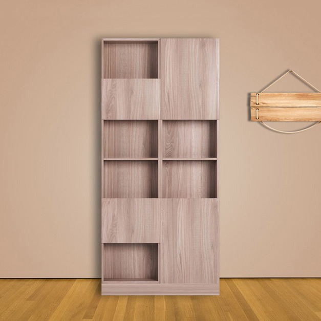 經典風四門右側六格3.3尺書房高櫃 W100*H218*D35-D0201612 +$1,200