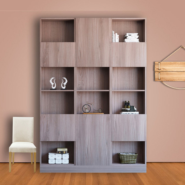 經典風六門十格4.5尺書房高櫃 W135*H218*D35-D0201614 -$600
