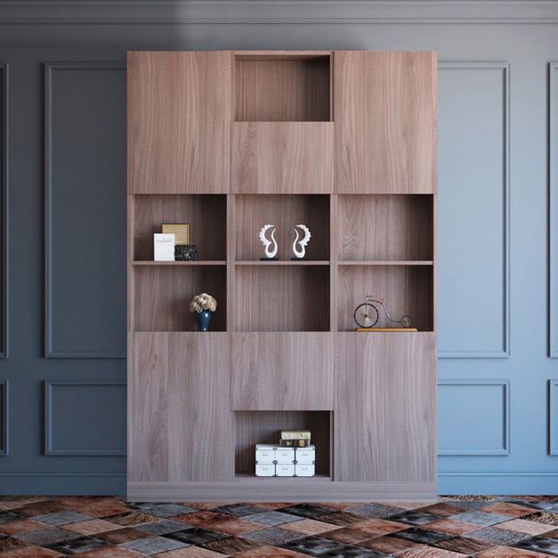 經典風六門八格5尺書房高櫃 W150*H218*D35-D0201615 +$1,800