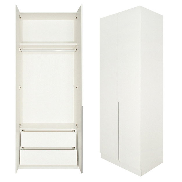 臥房雙抽屜3尺開門衣櫃 W90*H234*D58-E0100207 +$4,100