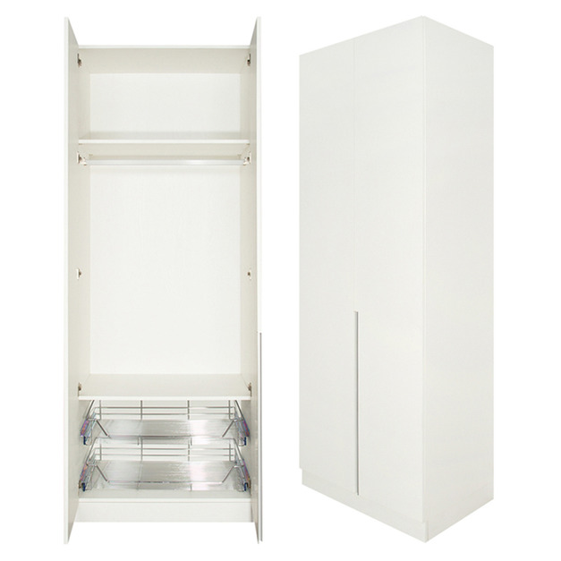 臥房雙拉籃3尺開門衣櫃 W90*H234*D58-E0100204 +$5,300