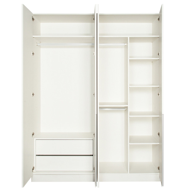 臥房三衣桿雙抽屜七格開門6尺雙衣櫃 W180*H234*D58-E0100405 +$7,400