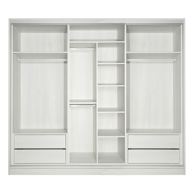 臥房四衣桿四抽屜八格9尺滑門衣櫃 W275*H234*D65-E0200509 +$3,800