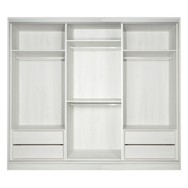 臥房四衣桿四抽屜9尺滑門衣櫃 W275*H234*D65-E0200507 +$1,400