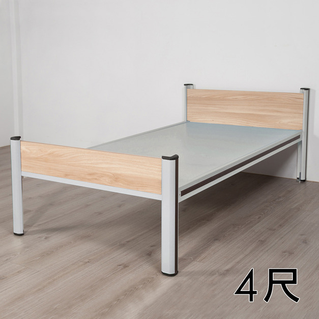 鋁合金4尺單人床架組 W130*L201*H85-E0700203 +$2,900