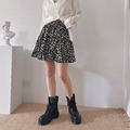 高腰豹紋傘狀短裙20020081 高腰豹紋傘狀短裙20020081