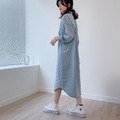 復古隨性牛仔襯衫長洋裝 20030084_7 復古隨性牛仔襯衫長洋裝 20030084_7