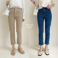 日常高腰彈性直筒褲(兩色) 20020125 日常高腰彈性直筒褲(兩色) 20020125