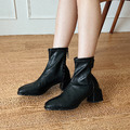 秋冬必備!粗跟貼腿踝靴(兩色) 20090031 秋冬必備!粗跟貼腿踝靴(兩色) 20090031