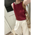 復古紅質感削肩針織背心(四色) 20010393_7 復古紅質感削肩針織背心(四色) 20010393_7