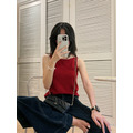 復古紅質感削肩針織背心(四色) 20010393_9 復古紅質感削肩針織背心(四色) 20010393_9