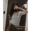 【多件優惠】日常交疊五分袖上衣(三色)(S-XL) 20010444_1 【多件優惠】日常交疊五分袖上衣(三色)(S-XL) 20010444_1
