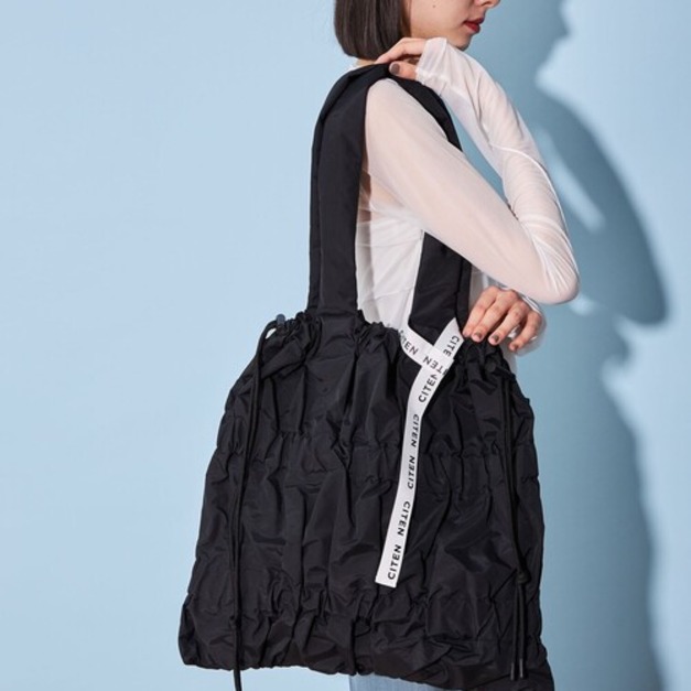 日本正品CITEN多功能皺褶束口單肩手提托特包 日本正品CITEN多功能皺褶束口單肩手提托特包