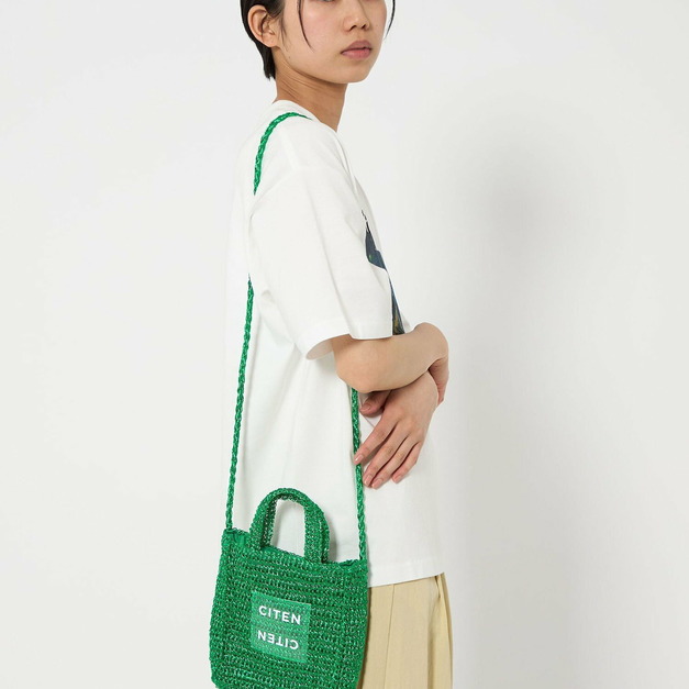 日本正品CITEN編織迷你方形斜背包 日本正品CITEN編織迷你方形斜背包
