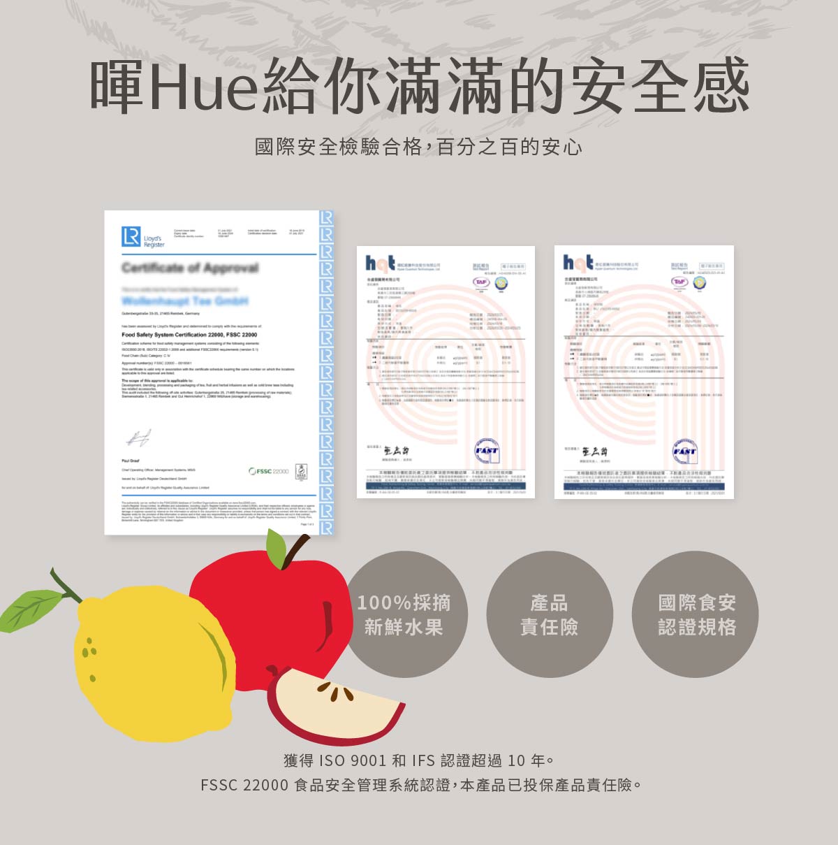 檢驗合格-蘋果檸檬風味果茶包|暉 Hue