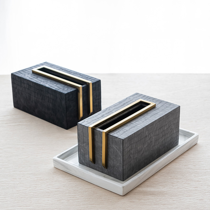 質感金屬框面紙盒