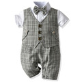 【BB222】英倫風紳士西裝格紋假兩件短袖連身衣(2色)_1 【BB222】英倫風紳士西裝格紋假兩件短袖連身衣(2色)_1