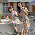 【F033】韓版繽紛花朵親子母女短袖洋裝(1色) 【F033】韓版繽紛花朵親子母女短袖洋裝(1色)