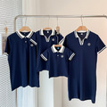 【F012】日系字母POLO衫全家福親子短袖上衣(1色) 【F012】日系字母POLO衫全家福親子短袖上衣(1色)