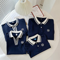 【F012】日系字母POLO衫全家福親子短袖上衣(1色)_1 【F012】日系字母POLO衫全家福親子短袖上衣(1色)_1