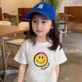 【F045】日系彩色字母笑臉全家福親子短袖上衣(1色)_2 【F045】日系彩色字母笑臉全家福親子短袖上衣(1色)_2