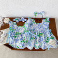【BS161】韓版水藍繽紛花無袖包屁衣小洋裝(送髮箍)(1色)_1 【BS161】韓版水藍繽紛花無袖包屁衣小洋裝(送髮箍)(1色)_1